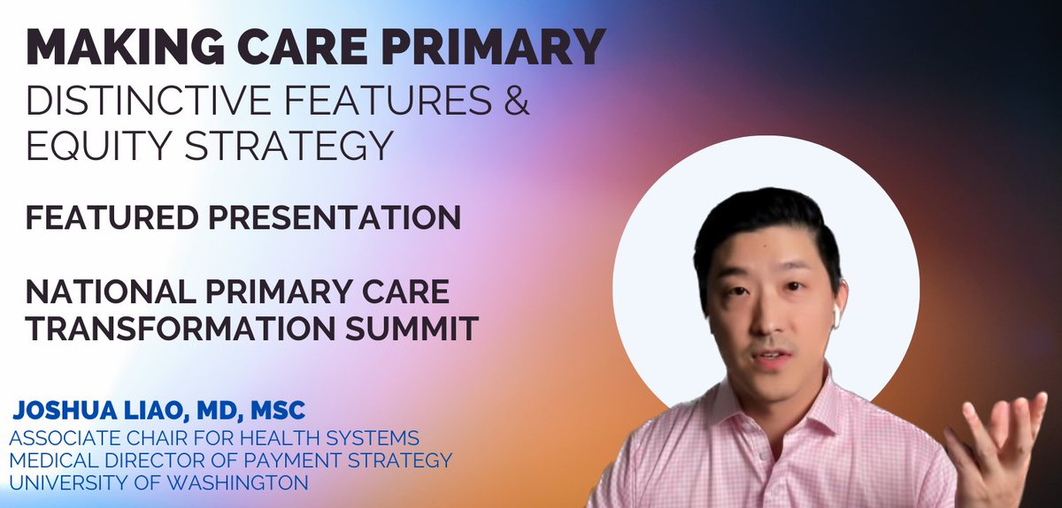 PROPEL PNW (@propelpnw) on Twitter photo Interested in how primary care delivery redesign can affect equity and outcomes?
Program advisor & <a href="/UWDeptMedicine/">UW Department of Medicine</a> Associate Chair
<a href="/UW_DGIM/">General Internal Medicine at UW Medicine</a> <a href="/hspop_uw/">UW Dept. of Health Systems and Population Health</a> faculty <a href="/joshliaotweets/">Joshua Liao</a> shares insight about <a href="/CMSGov/">CMSGov</a> Making Care Primary model at the National Primary Care Transformation Summit Interested in how primary care delivery redesign can affect equity and outcomes?
Program advisor & <a href="/UWDeptMedicine/">UW Department of Medicine</a> Associate Chair
<a href="/UW_DGIM/">General Internal Medicine at UW Medicine</a> <a href="/hspop_uw/">UW Dept. of Health Systems and Population Health</a> faculty <a href="/joshliaotweets/">Joshua Liao</a> shares insight about <a href="/CMSGov/">CMSGov</a> Making Care Primary model at the National Primary Care Transformation Summit