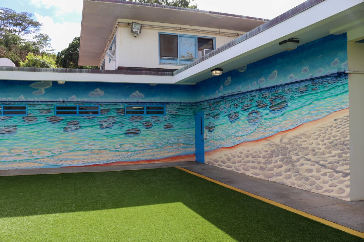 WCCC &amp; Women's Prison Project unveil 2 murals of tranquil beach &amp; ocean scenes, the result of a partnership between local artists Bill Braden, Kai Kaulukukui &amp; WCCC residents. A 3rd mural of a forest scene will commence later this month under the direction of artist Solomon Enos.