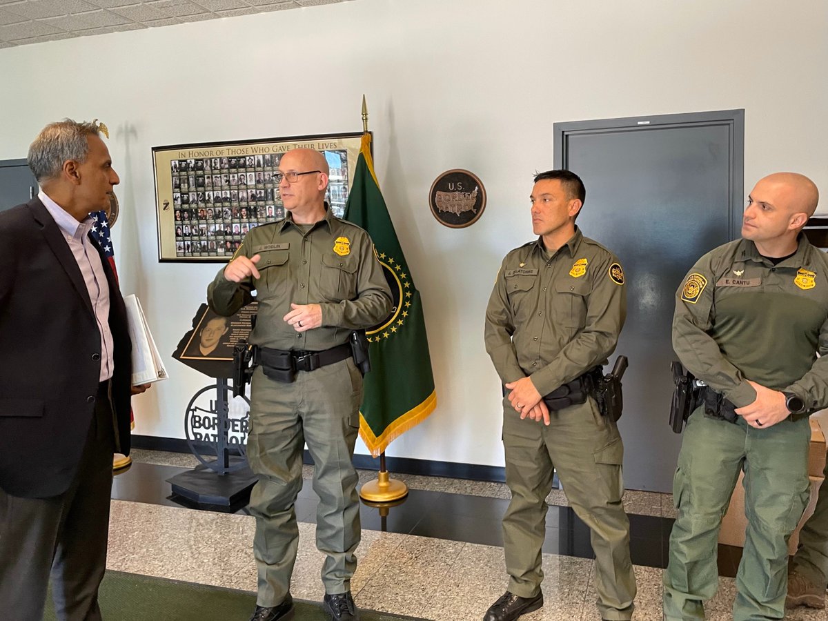 At @CBP's Tucson Sector—the busiest area of the U.S. Southwest border—I saw  firsthand U.S. efforts with Mexican counterparts to protect our shared  border while facilitating safe, lawful, and orderly migration., image size:1200x900