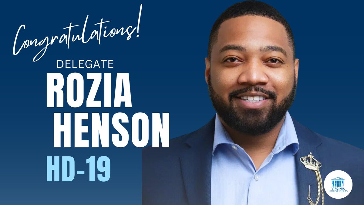 Congratulations to Delegate-Elect @Henson4Virginia on your election to represent the new #HD19 in Richmond!