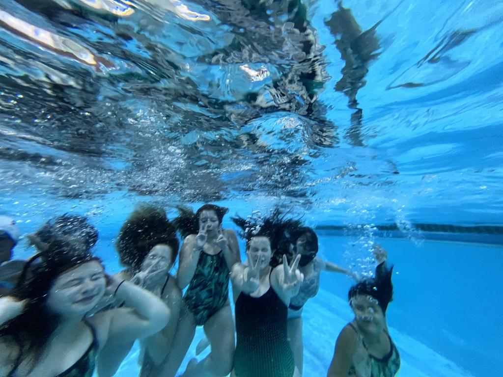 What would we do to celebrate a long swimming season? Swim some more! #Sennpride
