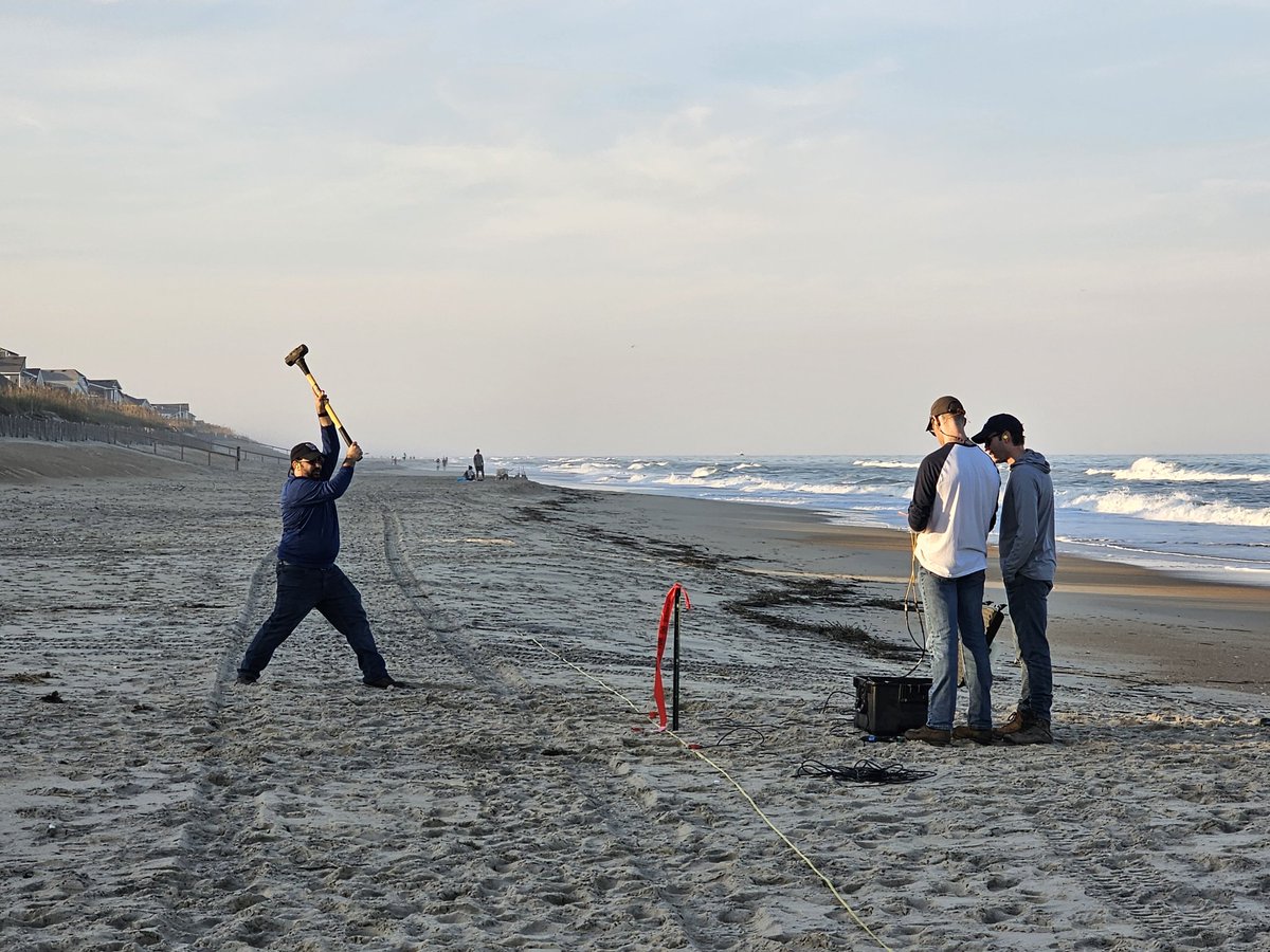 Successful first two field data collection days in Duck, NC with <a href="/UFcoastal/">UF Center for Coastal Solutions</a>, <a href="/essie_uf/">UF ESSIE</a>, <a href="/VirginiaTechCEE/">Virginia Tech Civil and Environmental Engineering</a>, <a href="/UDelaware/">Univ. of Delaware</a>, <a href="/VillanovaU/">Villanova University</a>, and <a href="/ArmyERDC/">U.S. Army ERDC</a>