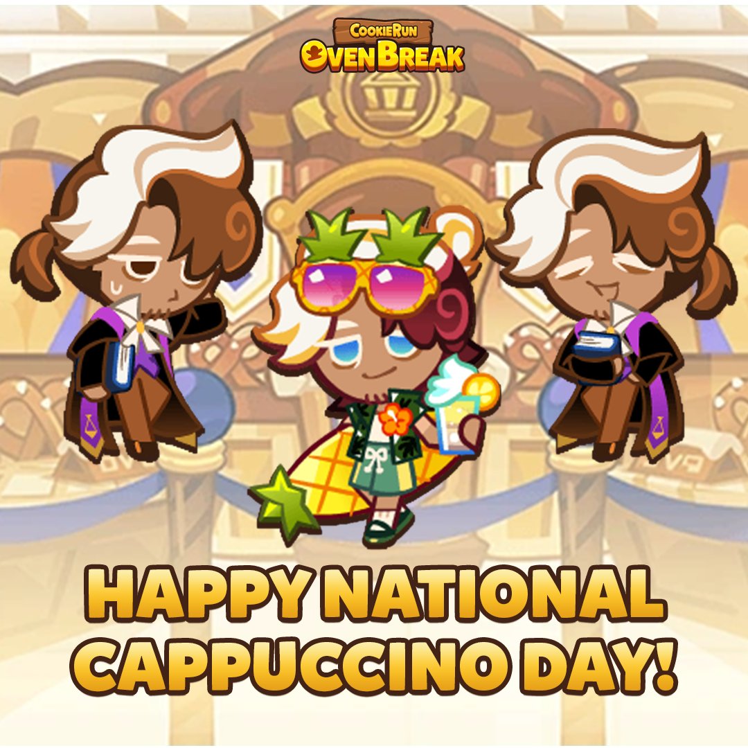 Happy National Cappuccino Day! Poor guy's at work today - send him ☕ caffeine ☕👇👇👇