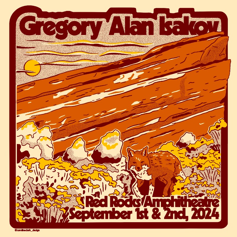 AEGPresentsRM's tweet photo. .@GregoryAIsakov returns to @RedRocksCO in 2024 – this time for 2 nights!

you've been warned...this is your last chance at tickets, sept 1 is sold out and there are limited tickets remaining for night 2, sept 2! your tickets await at https://t.co/x520WqKglG ✨