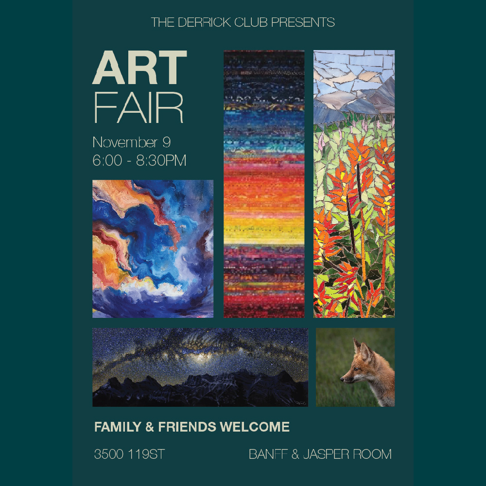 Robin Good Art & Design (@robingooddesign) on Twitter photo Derrick Club Art Fair
I can't wait to be in a room full of original artworks and esteemed artists, in such a beautiful venue. Members & guests are invited.
🎨
WHEN: Thursday November 9, 6:00 - 8:30pm
WHERE: <a href="/thederrickclub/">The Derrick Club</a> Derrick Club Art Fair
I can't wait to be in a room full of original artworks and esteemed artists, in such a beautiful venue. Members & guests are invited.
🎨
WHEN: Thursday November 9, 6:00 - 8:30pm
WHERE: <a href="/thederrickclub/">The Derrick Club</a>