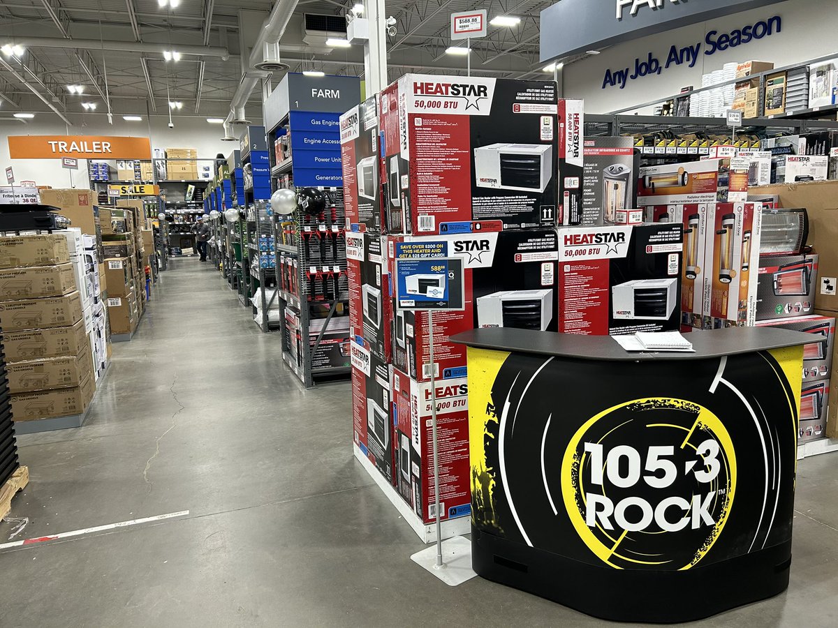 1053Rock's tweet image. Join @PrincessAuto at 2251 Box Springs Blvd NW as they celebrate 90 years with a two-week sale! Plenty of great deals heading into the winter season. Sale goes until November 19th while supplies last! #MedHat