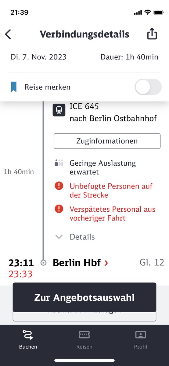 Verspätete Personen auf der Strecke und Unbefugtes Personal aus vorheriger Fahrt, wäre häufig die zutreffendere Beschreibung des Alltags der @DB_Bahn