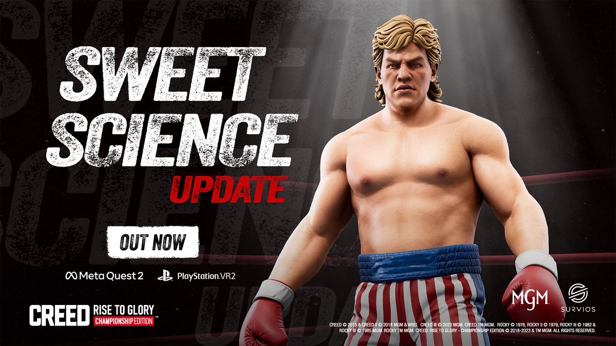 Dive into the ring with brand new fitness upgrades, experimental hand tracking, enhanced matchmaking, and Tommy Gunn, our latest fighter, in the newest Sweet Science update, now LIVE!🥊 Learn more: bit.ly/3MzyNCl