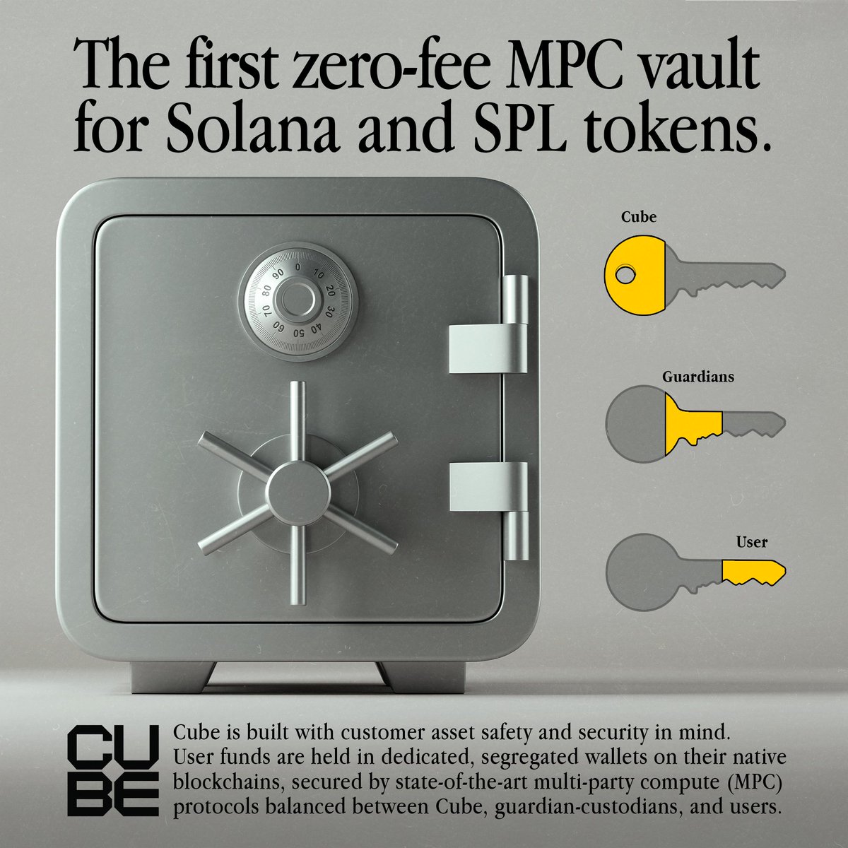 Zero-fee MPC vaults. 🏦🧊