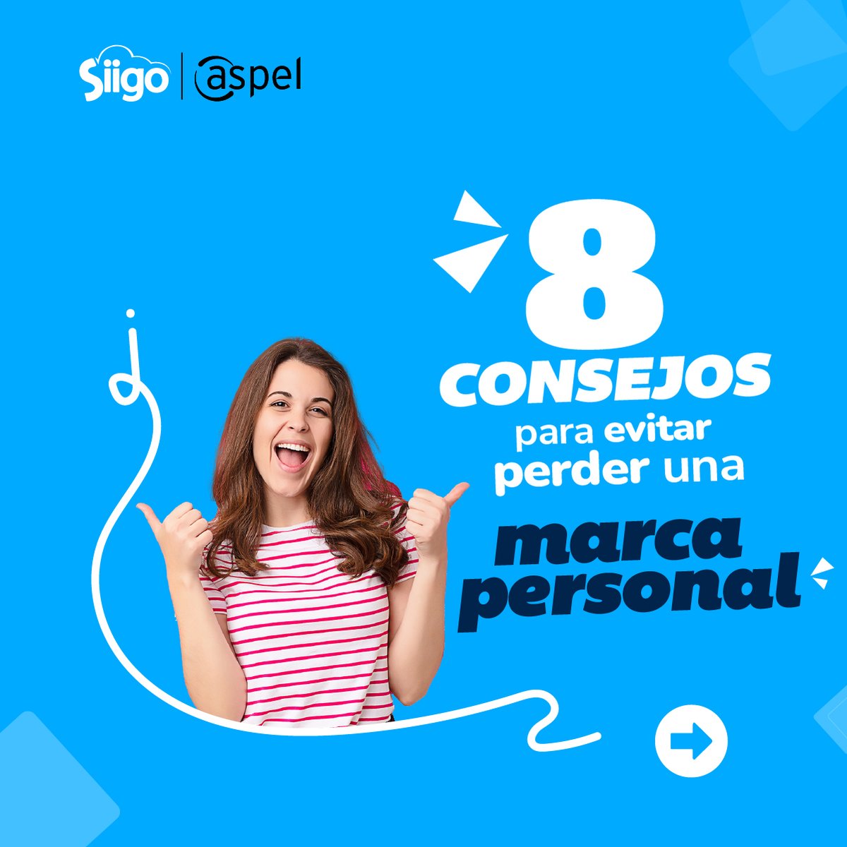 SiigoAspel's tweet photo. La marca personal es esa huella que dejamos en los demás, y el #branding personal es el proceso de creación de nuestra marca.

Te damos 10 consejos para evitar perder tu marca personal. #SiigoAspel https://t.co/0bzmVmzso8