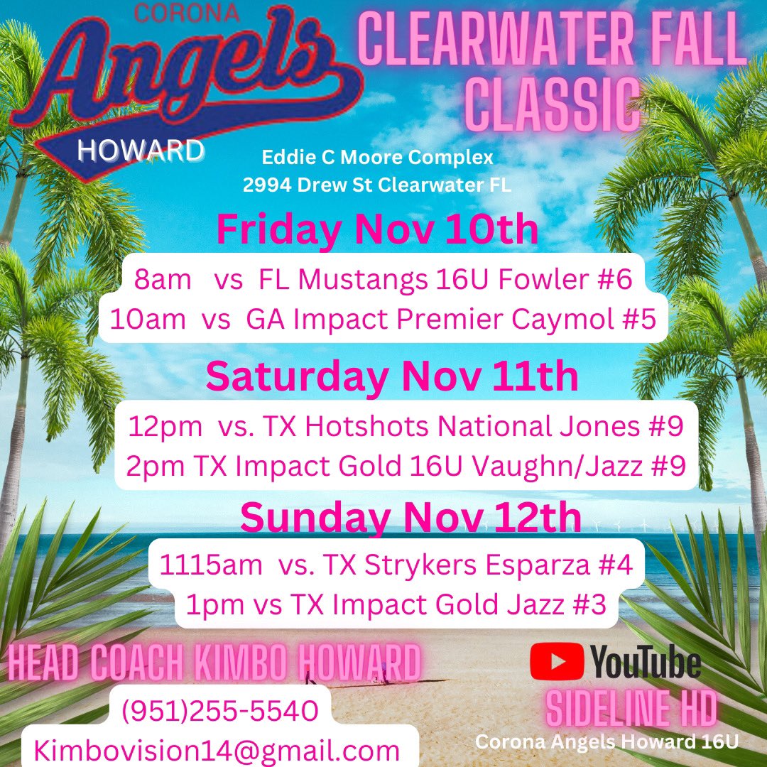 AlexWedemeyer's tweet photo. @RhodySoftball Hi Coach! Come check out @CA_Howard flying to Clearwater this weekend! https://t.co/pRUD5nfPX6