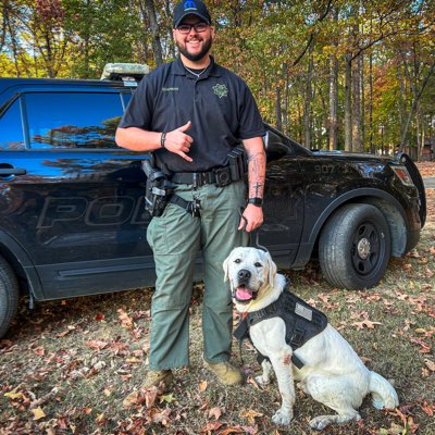 Everyone, meet K9 Crowe! A narcotics and tracking dog! He’s a good boy!