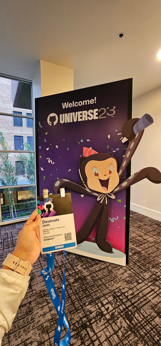 devanshidiaries's tweet image. Super excited for #GitHubUniverse. Bumping into @ashtom as the first thing on the ground once I got into the city, calls for a great start.

For the next two days, join me at the #GHU booth for all things #AzureKubernetesService for #developers.

@theakscommunity