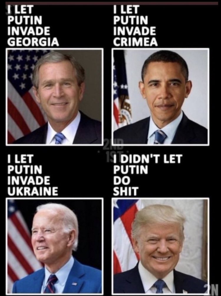 @TuckerCarlson How ironic that democrats kept saying that Trump would get us into a war, and Trump will get us nuked, but that isn't consistent to who the man is going back decades, and it turns out Biden is the warmonger, his handlers are I should say.