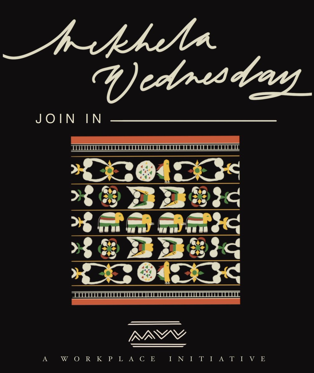 Today’s poster is in honor of the men who show up in their traditional attires/accessories on Wednesdays as a mark of solidarity to the Mekhela Wednesday initiative 🧡 
That is how we progress- together 🙌🏻