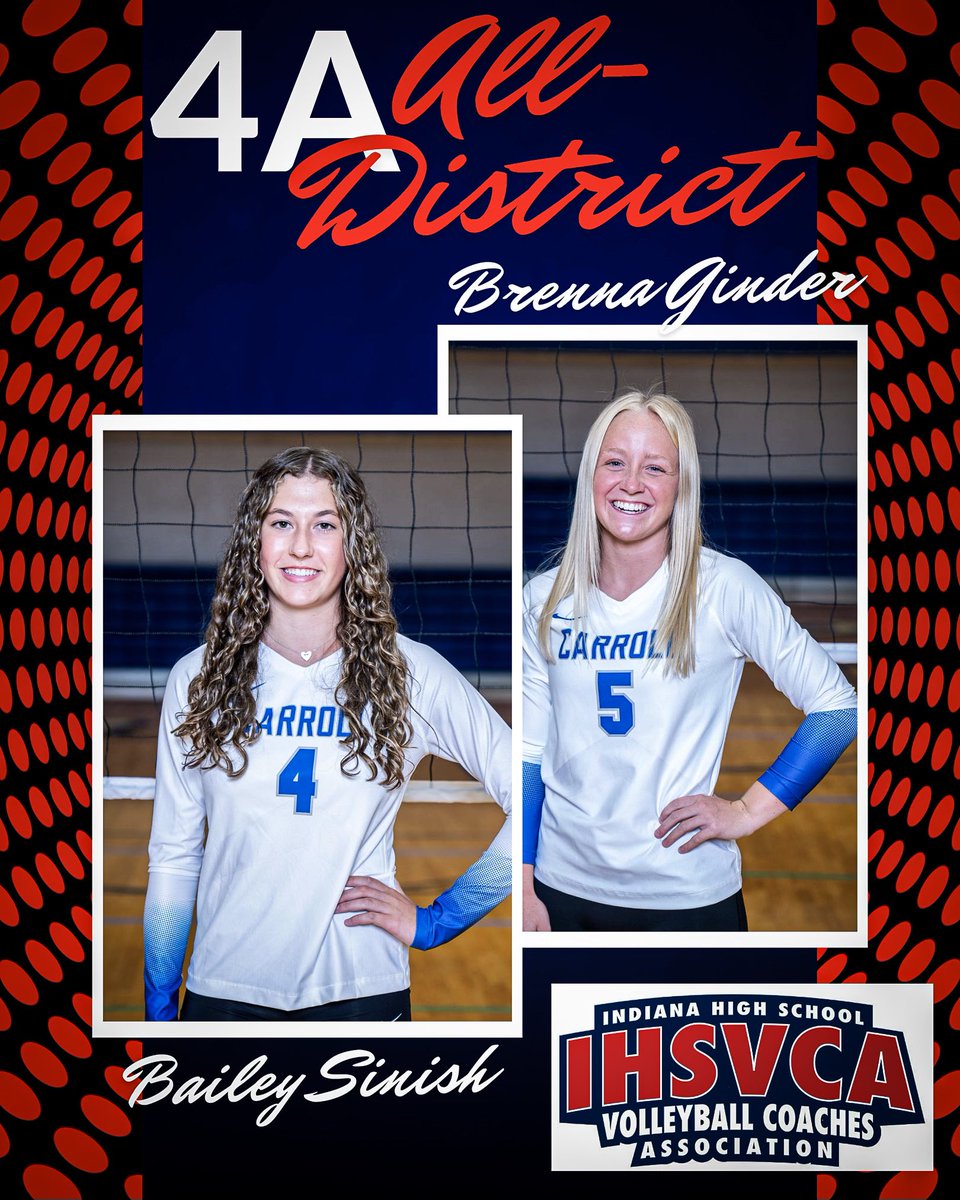 The IHSVCA has announced the all-district teams. These two were selected as the top 12 in their district and top 48 in all of 4A. Congrats Brenna and Bailey! ihsvca.com/4a-all-distric…