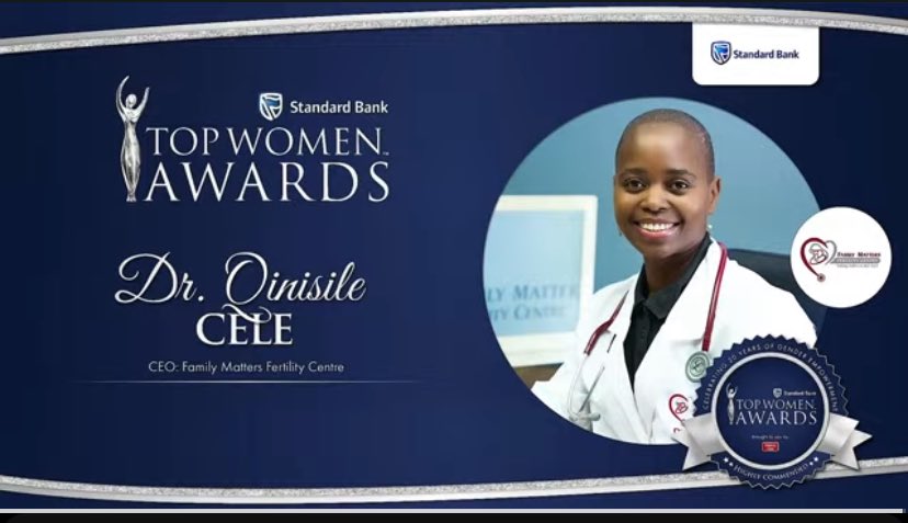 highly commended achiever for Top Women Entrepreneur of the Year 2023 goes to  Dr. Qinisile Cele, @FamilyM23

#SBTopWomen #RiseAboveTheNoise #TopcoMedia #StandardBank #SBTopWomenAwards