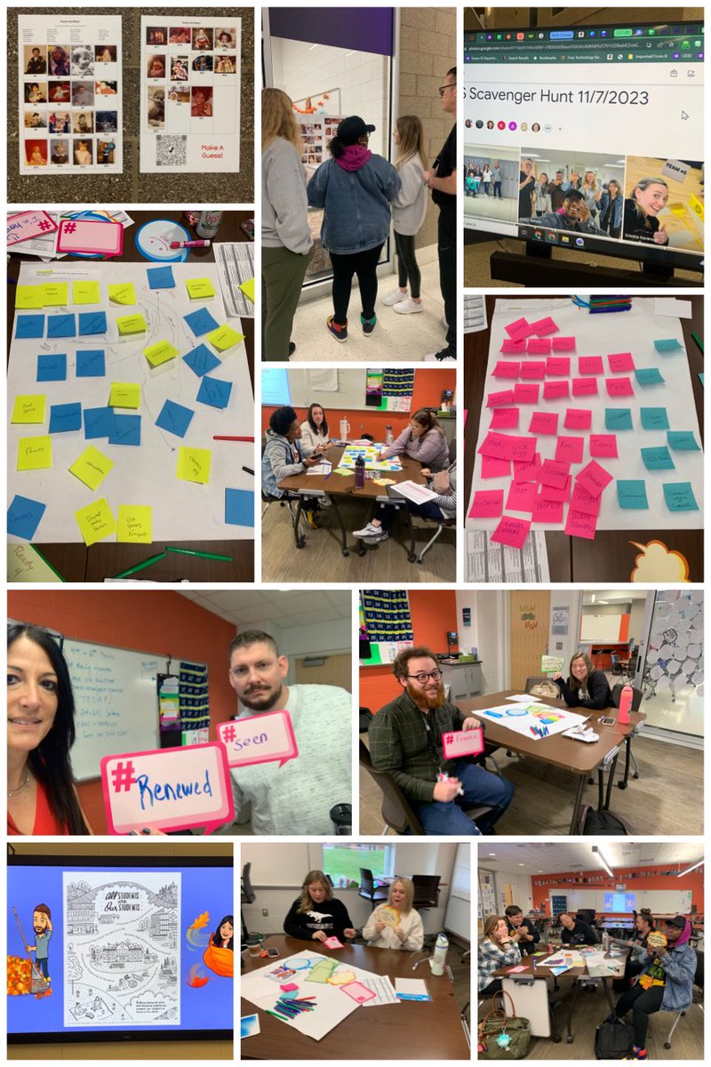 Incredible day of @BHBlackHawks PD from guess that baby-AI-trivia-special education happenings-scavenger hunts-creating joy-potlucks & more! @DanHartley80 @bhschools
