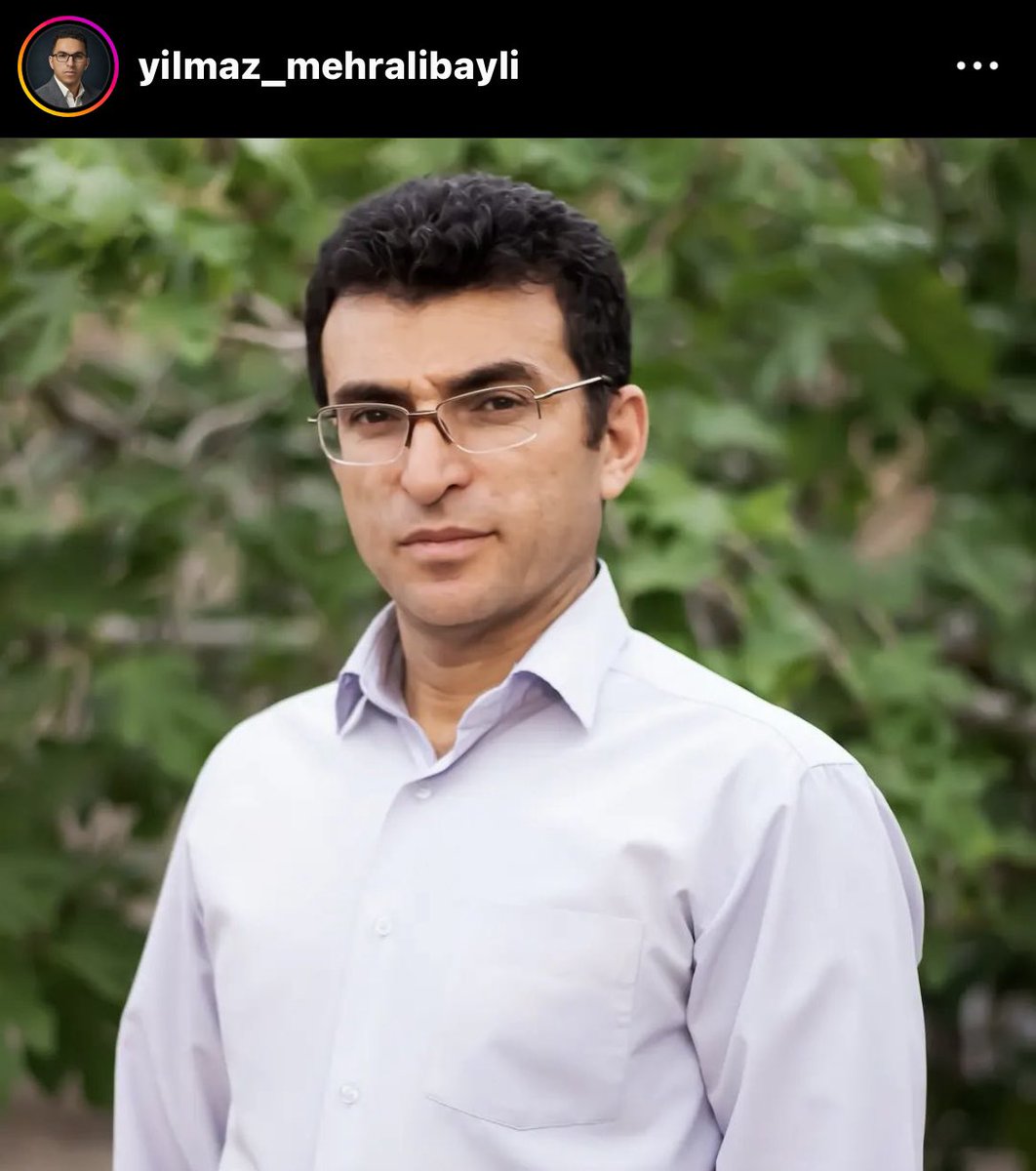 humanrights_az's tweet photo. #یئلماز_مهرعلی_بئیلی از فعالین مدنی آذربایجان در صفحه اینستاگرام خود از بازداشت برادر خود #یوروش_مهرعلی_بئیلی از فعالین مدنی و سیاسی #آذربایجان  خبر داد. ۱۶ آبان مامورین اداره اطلاعات ایشان را بازداشت کرده اند. در ماههای اخیر بازداشت فعالین آذربایجان بصورت گسترده صورت میگیرد. https://t.co/v6iN1jZIO6