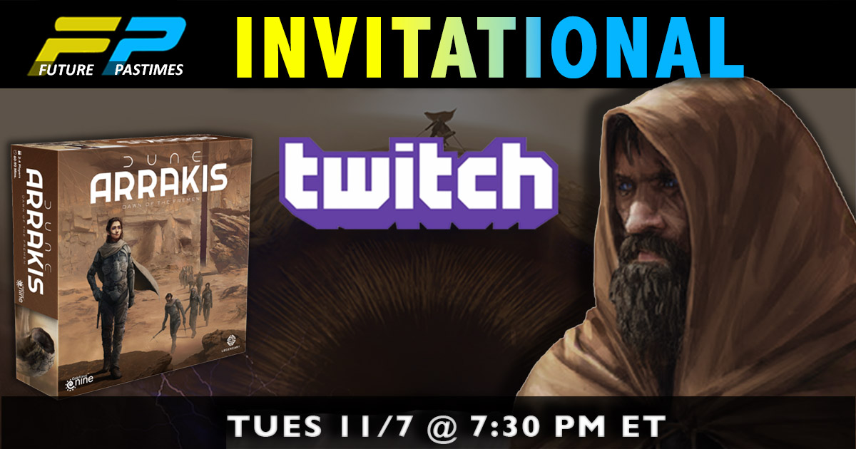 "If you like a ton of player interaction, combat, and planning strategies all without the use of dice or card play.. this is a no brainer to get!"  Philip Sacco, BGG
Watch Fremen tribes compete on the brutal planet of Arrakis! bit.ly/FuturePastimes… #duneboardgame #dune #arrakis