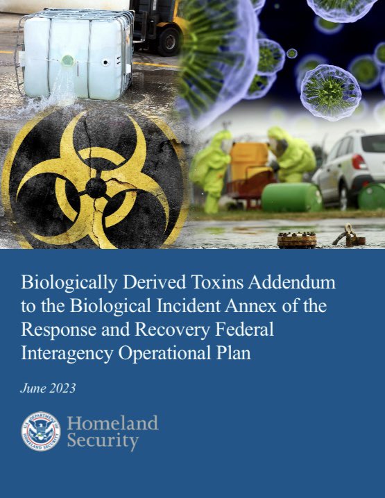 Hey #EMGTwitter (others too)

I am proud to announce the publication of the first-ever “Biologically Derived Toxins Addendum to the Biological Incident Annex” (Biotoxins Addendum).

fema.gov/sites/default/…