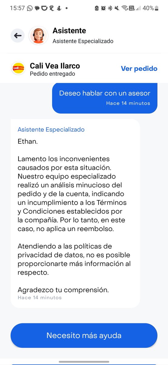 EthanBecerra19's tweet photo. @RappiColombia es inaceptable que se realice un pedido, lo confirme el restaurante y el Rappi domicilio se lo quede porque en ningún momento lo dejó en portería. @RappiColombia ladrones https://t.co/vRUKdF9pAO