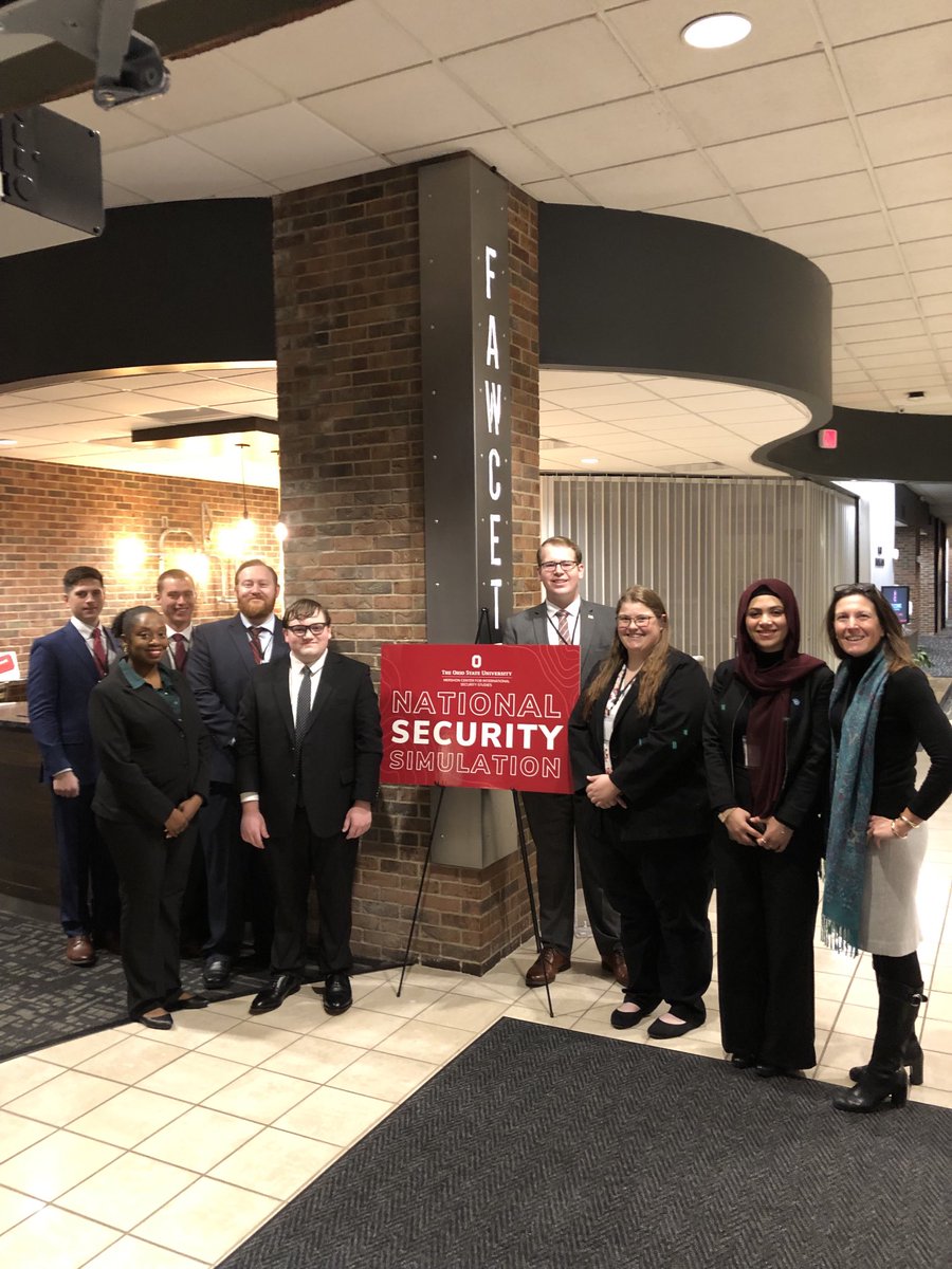 Many thanks to ⁦⁦@DakotaRudesill⁩ and ⁦@mershoncenter⁩ at OSU for welcoming our ⁦@DickinsonLaw⁩ students to the 2023 National Security Simulation!