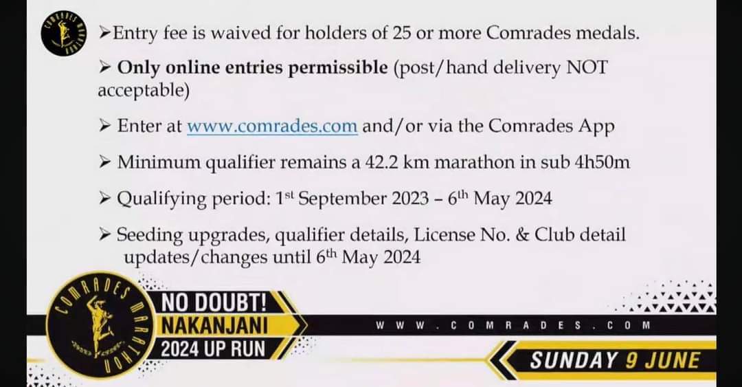 MamepeStriders's tweet image. No Doubt, Nakanjani Siyaya.... Up Run✌️😄
#ComradeMarathon2024
#MamepeStriders
#WeMove
#OwnPace #OwnRace