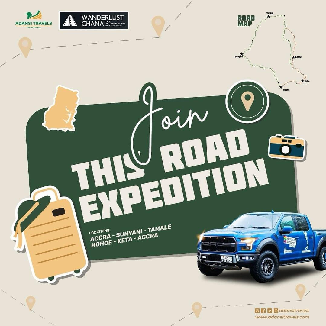 Road trip loading …………….

Please don’t say we didn’t tell you this time.
Discover Ghana.
Do you wanna drive or ride along in a bus with us?
Your choice.

CALL
+233 55 264 8267
+233 59 550 0817

#thejourneyisthedestination