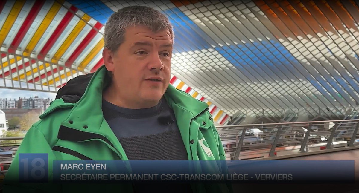 Notre permanent CSC-Transcom de Liège-Verviers, Marc Eyen sur les raisons de la grève. Retrouvez l'interview intégrale en vidéo ici : rtc.be/.../edition-du…
