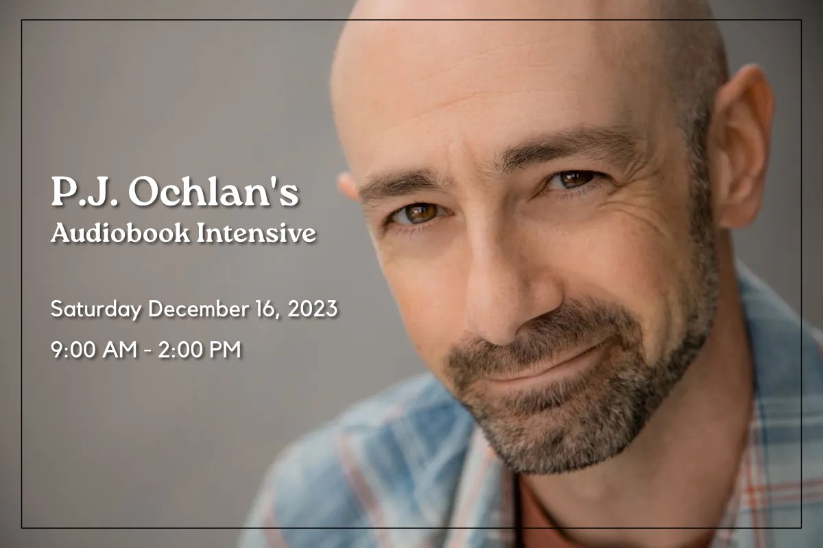 Sign up for <a href="/pjochlan/">P.J. Ochlan</a>’s popular #Audiobook Introductory Intensive live on zoom! If you have a friend who’d like to jump into audiobook narration, this would be a great class to recommend 🎧 Saturday, December 16, 2023 from 9:00 am- 2:00 pm. Register link in bio!