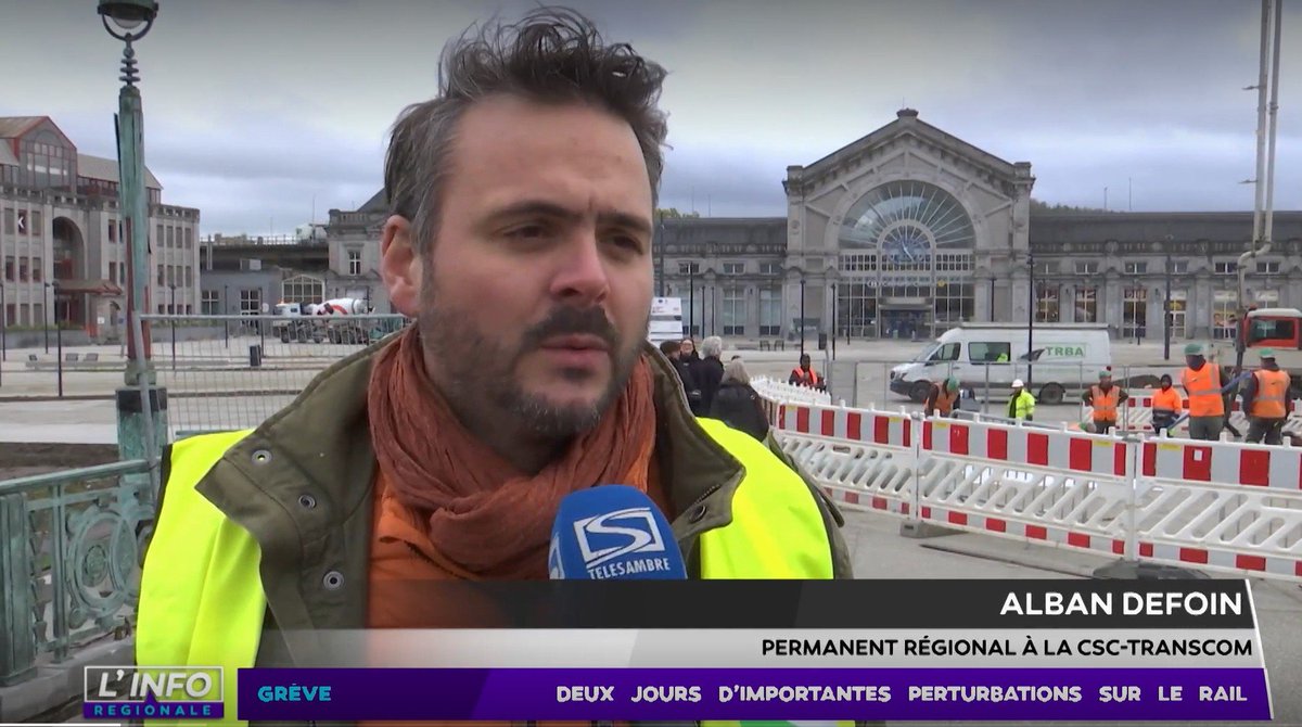 Notre permanent CSC-Transcom de Charleroi, Alban Defoin sur les raisons de la grève. Retrouvez l'interview intégrale en vidéo ici : telesambre.be/emission/275