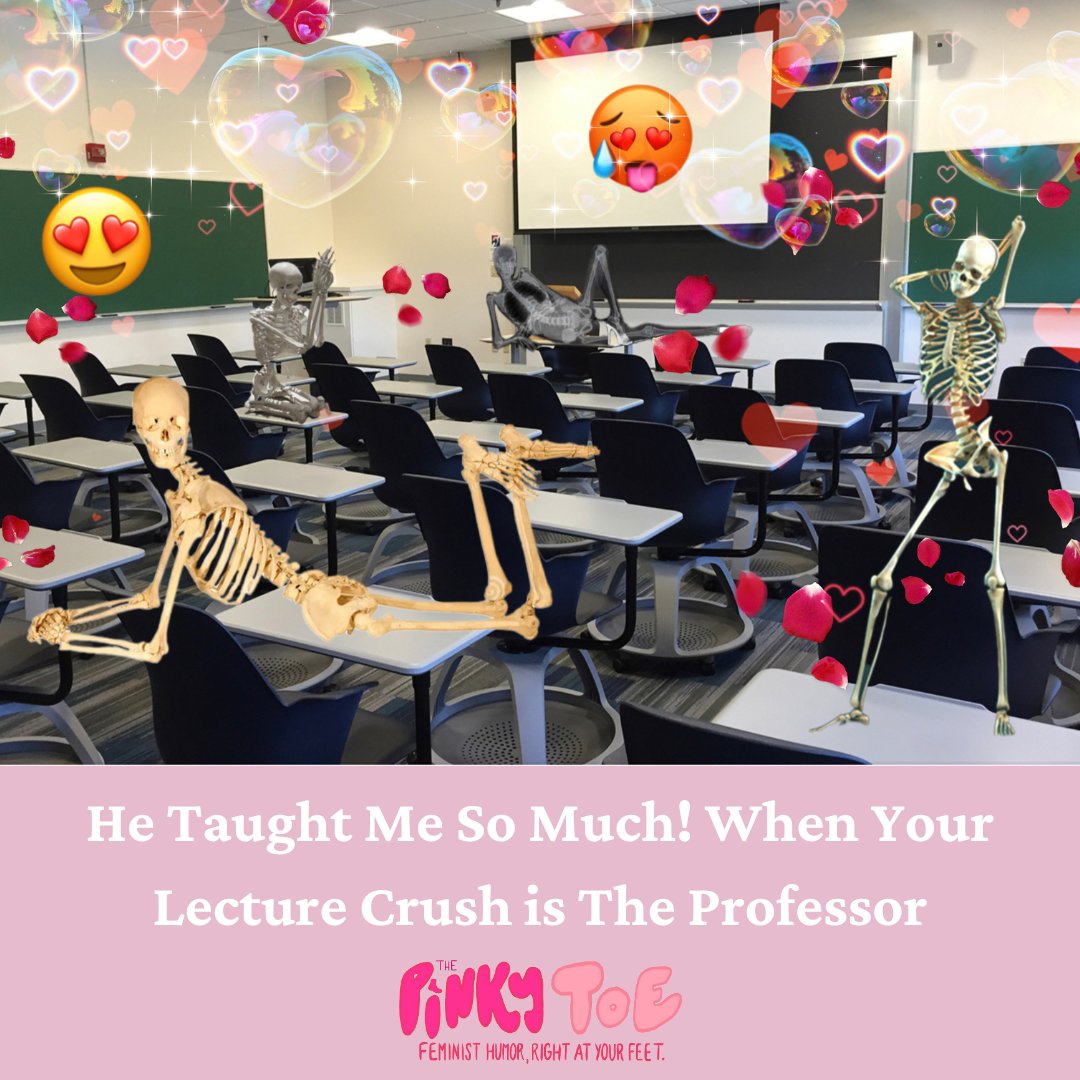 PinkyToePaper's tweet image. Oh god this reminds me of the time I had a crush on my 10th grade AP US History teacher...
Photo by: Elana Fang

#bunion #pinkytoe #bostonu #comedy #satire #crush #lecture #professor