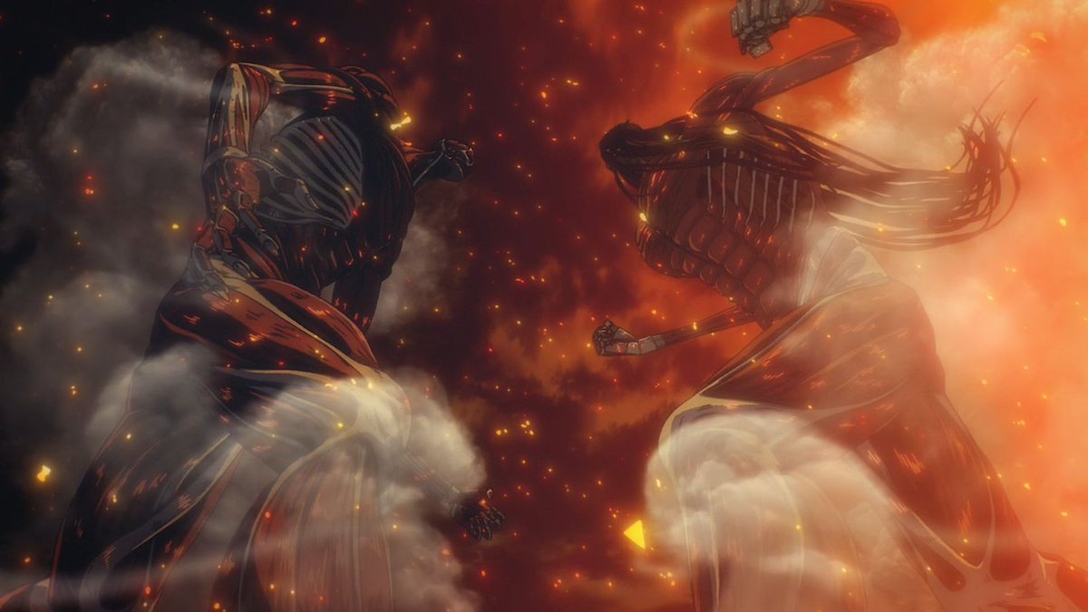onezeke's tweet photo. #AttackOnTitan 
توي أستوعب فكرة بوستر الحلقة الأخيرة، الظلال اللي على الكوخ هي ظلال عملاق ايرين وأرمين لما كانوا يتقاتلون، هذي رمزية لتوضيح متى بالضبط حدثت ذكرى الكوخ زمنيا، والله عظمة 😞 https://t.co/jcqHEfuOrf