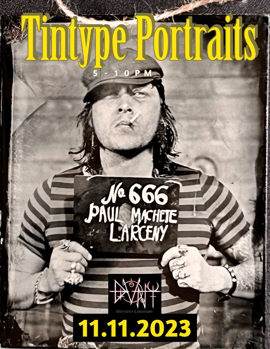 Hey all I’ll be in Tampa this weekend #tintype #portraits