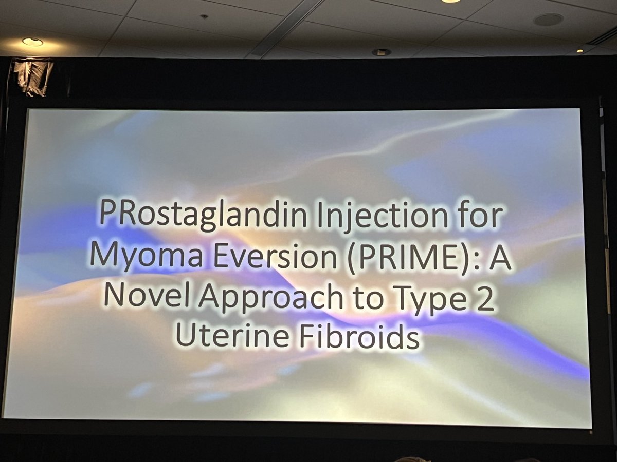 Another award winner from ⁦@NM_ObGyn⁩! ⁦So proud of ⁦@luluyuMD⁩ our 2nd year ⁦@FMIGS1⁩ fellow presenting her video on myoma eversion after prostaglandin injection for hysteroscopic resection. ⁦@NM_MIGS⁩ ⁦@McGawGME⁩ #AAGL2023