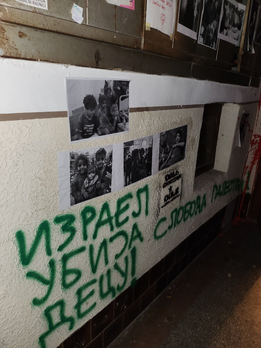eurojewcong's tweet image. We're horrified to learn that the office of our friends at NGO Haver Serbia has been vandalised and defaced with antisemitic graffiti: “Get out of Serbia”, “Down with Zionism”.

Haver does tremendous work to educate kids about the Shoah and promote a diverse and inclusive