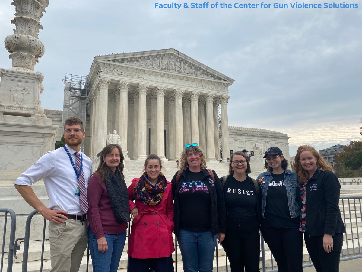 Outside of #SCOTUS today, the court heard oral arguments for U.S. v #Rahimi. 

Domestic violence protective orders that prohibit abusers from possessing guns are a vital tool to protect victims and survivors.

A SCOTUS decision is likely to be issued in June/July 2024. #DisarmDV