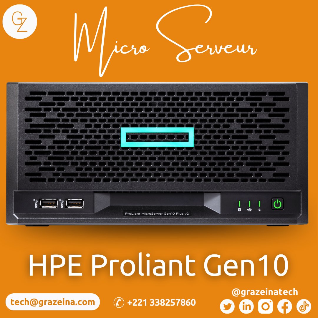 GrazeinaT's tweet photo. Pour les demandes de devis, contactez-nous :
📞 33 825 78 60 ou 77 116 84 51
📧 tech@grazeina.com
🌐 https://t.co/ldWAncA9dL
🚀 Découvrez le HPE Proliant Gen10 : Votre Solution de Serveur d'Entreprise Dernier Cri 💻 https://t.co/So4HzJ570F