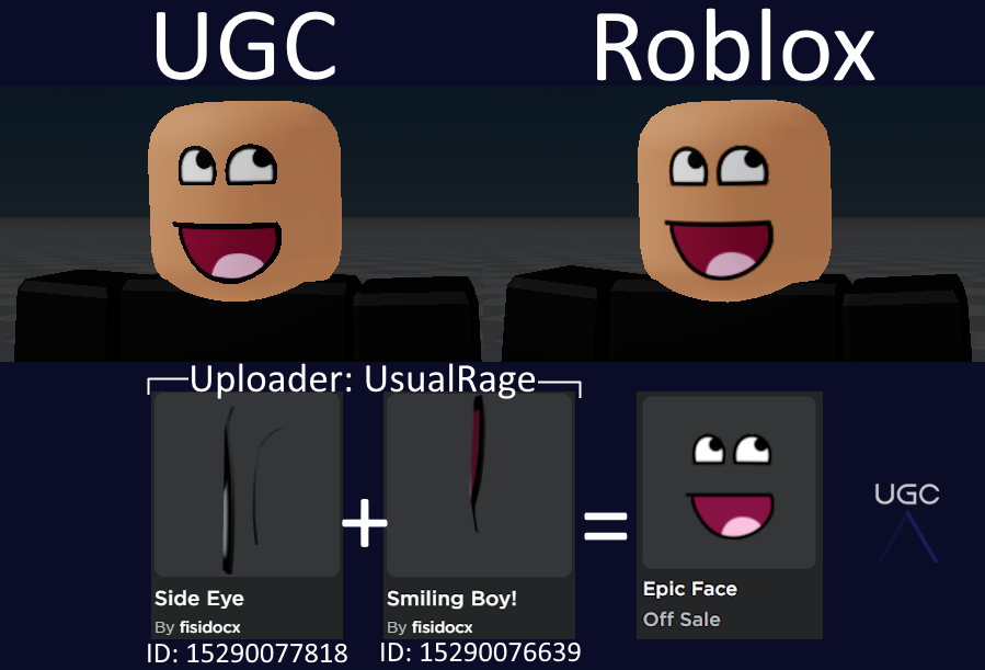 Peak” UGC on X: UGC creator ItsK8yy uploaded 3 1:1 copies of