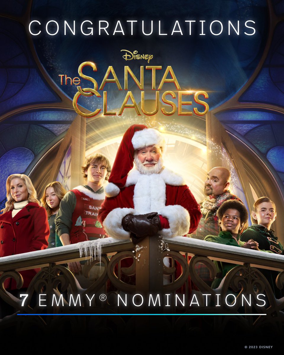 We're snow excited to congratulate the team behind #TheSantaClauses for their Children's & Family #Emmys nominations! ✨