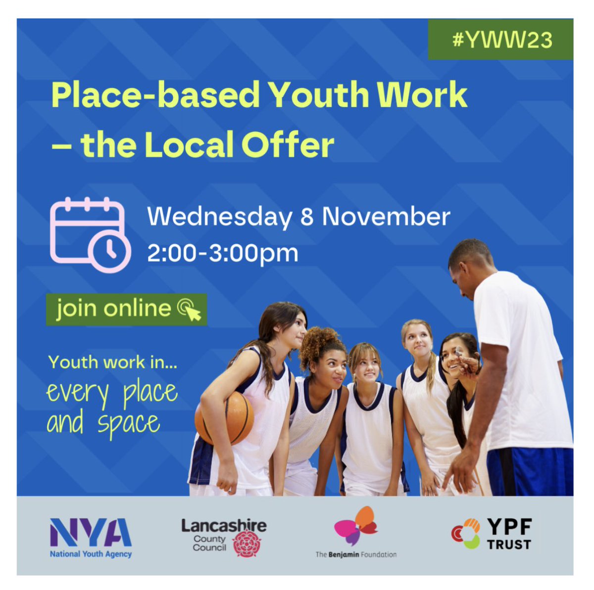 Remember you can hear me wanging on about Youth Work in Lancashire as part of #YWW2023 

Book on here us02web.zoom.us/meeting/regist… 

@natyouthagency