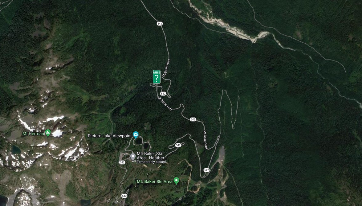 wsdot_north's tweet image. There is a collision on SR 542/Mt Baker Hwy at MP 50 in #WhatcomCounty. State Patrol is at the scene.

Expect delays with possible alternating traffic with the potential of a full road closure for recovery.