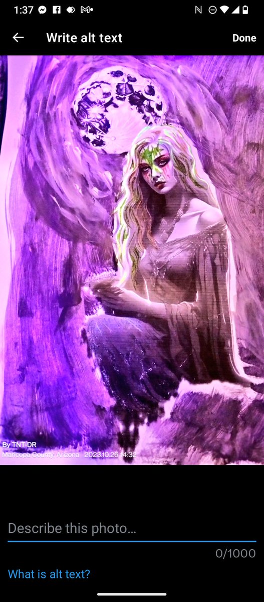 DismalRelevance's tweet photo. Oh yeah, forgot to post this here. Surprisingly, my biggest hit of the year so far based solely on Instagram and FB. 

#origonalart, #dismalrelevance, #artist, #fantasy, #moon, #haunting, #beauty https://t.co/wxya3C1wye