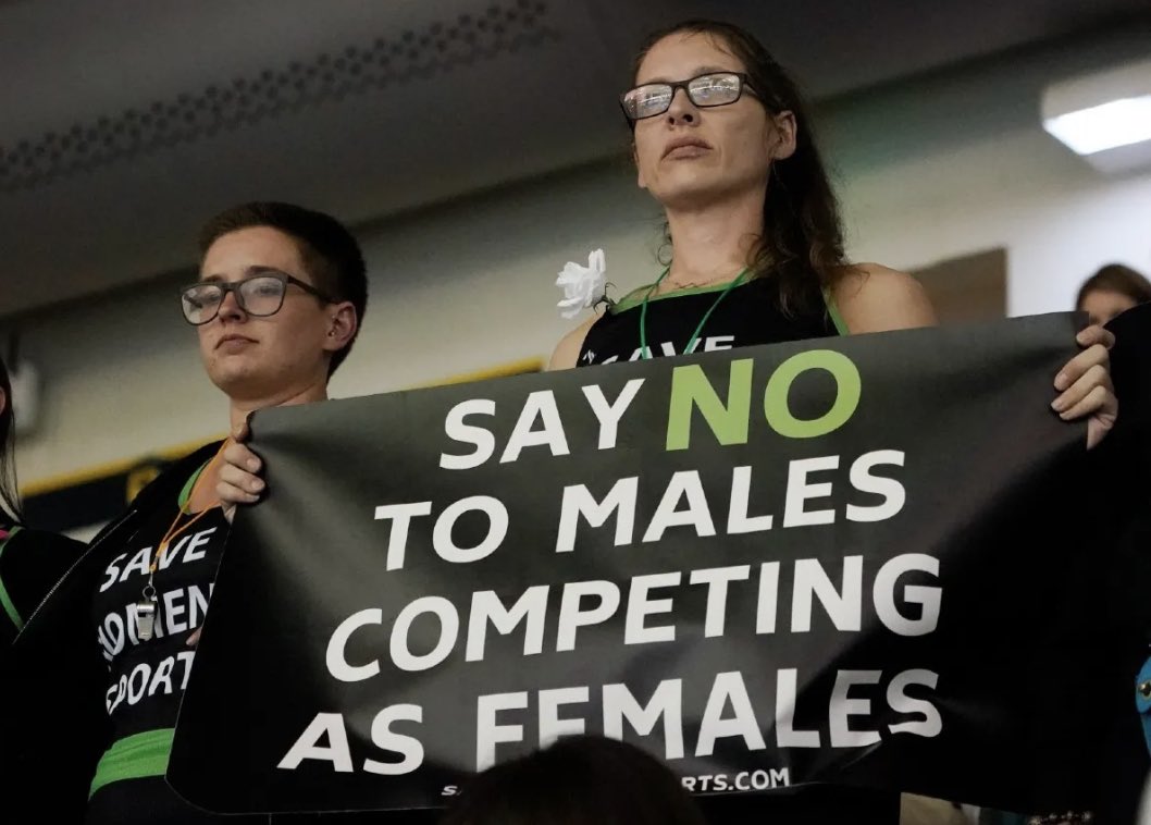 This week we’ve had a male say his testes &amp; male level testosterone (a banned substance on the world anti doping list that would get me a biological female a 4yr ban if I had CS’s even legally reduced to race levels in my blood stream!) say it didn’t give them an advantage