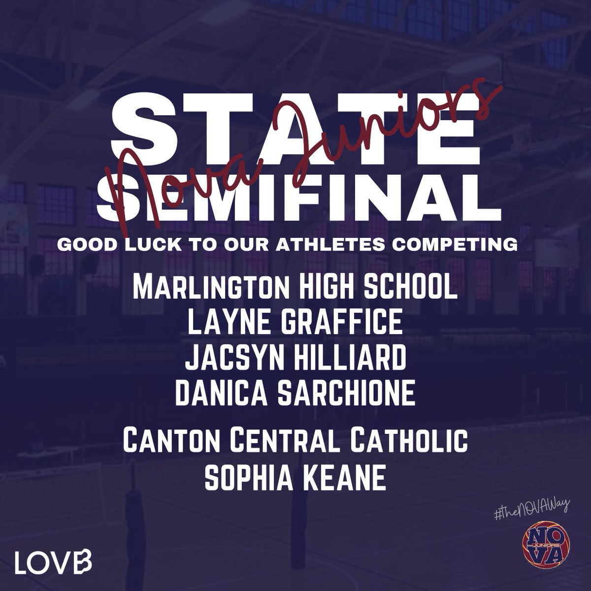 NOVAJuniors's tweet photo. Congrats to our athletes and their programs for advancing to the FINAL FOUR! NOVA Family, Let's show our support and send our amazing athletes off with all the good luck vibes in the comments! #theNOVAway #WTD https://t.co/D2XXbojR08