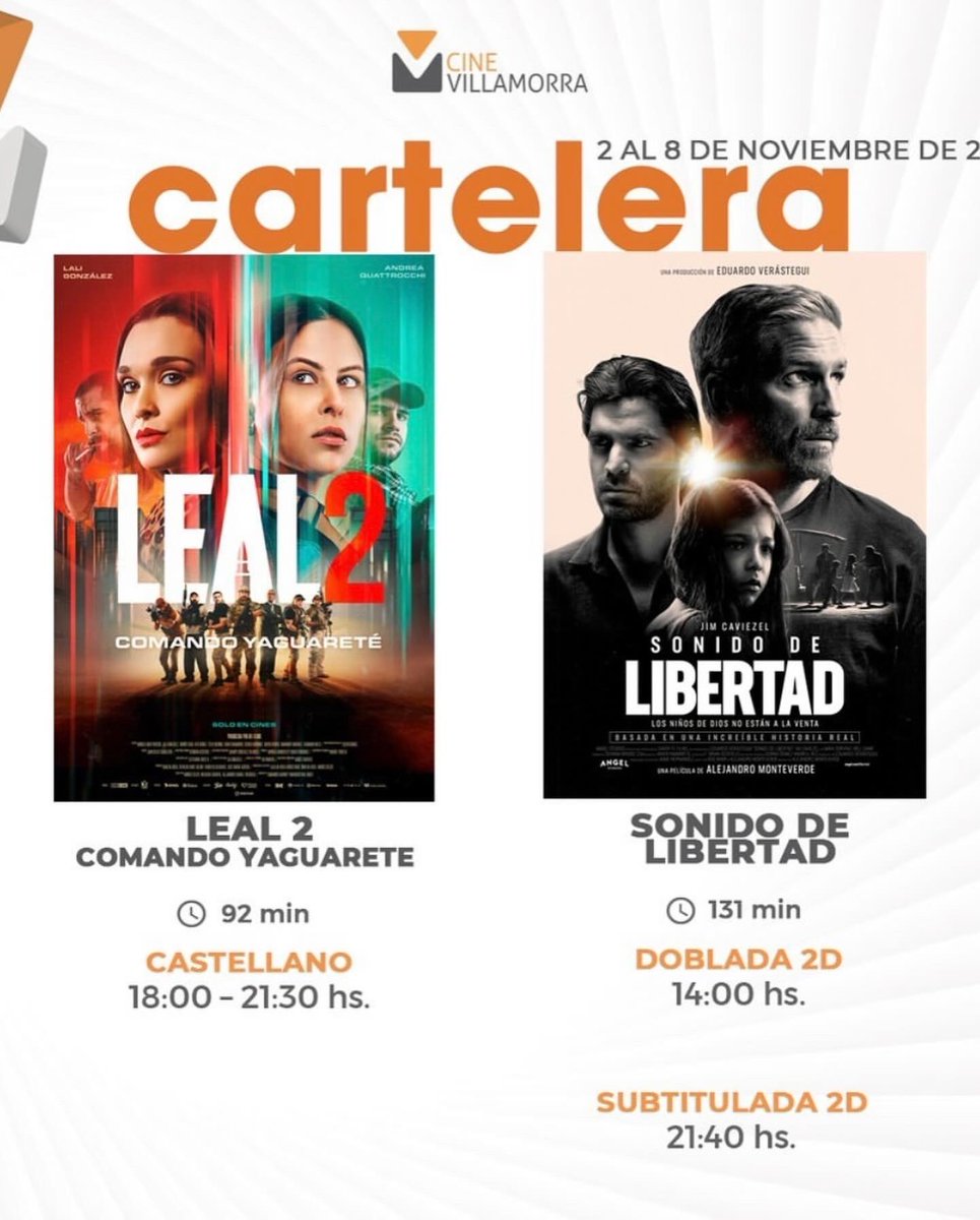 HOLAAAAAAAAAA 

Sorteamos entradas para el CINE VILLAMORRA para vos y un acompañante 🎬

Etiquétale a un amigo/a con quien vas a ir para disfrutar de la película que quieras 🤘🏻

¡SORTEAMOS EL VIERNES 10 DE NOVIEMBRE! 

Vayan al cine 🫰🏻