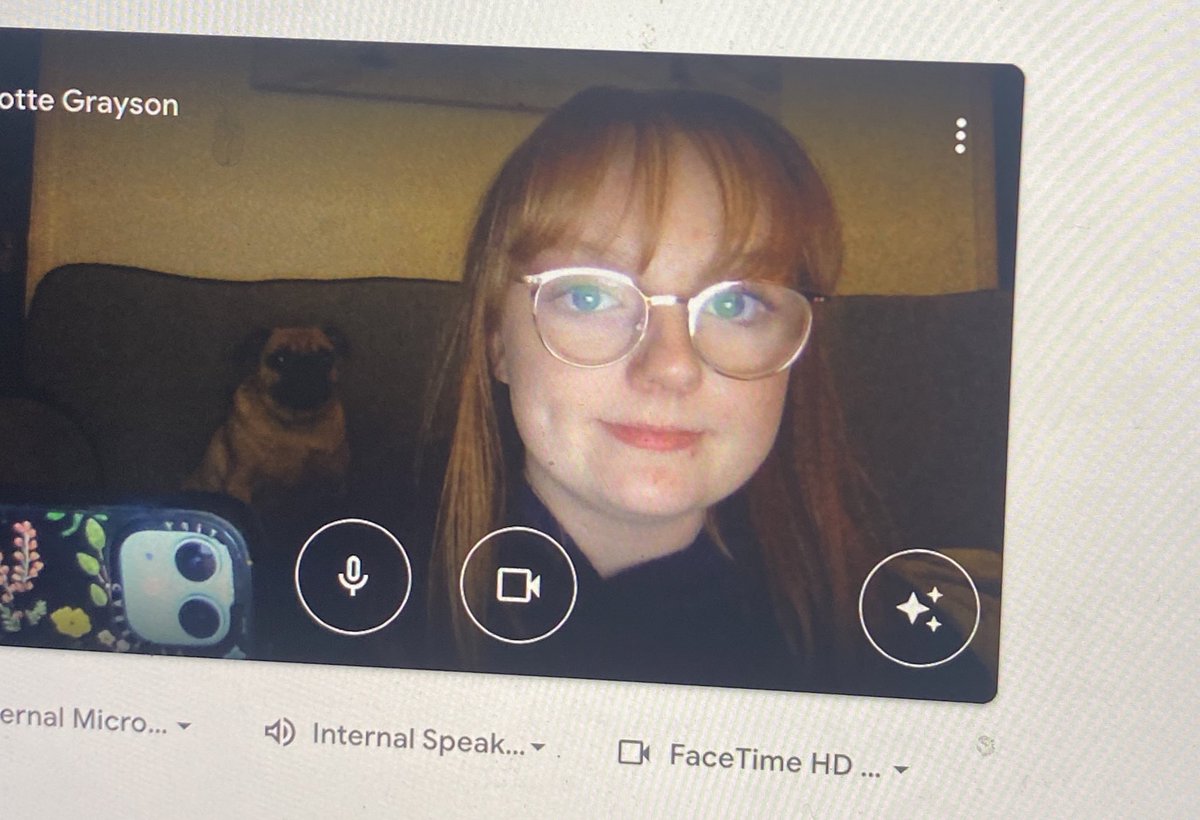 Me and Dexter ready for a university group project