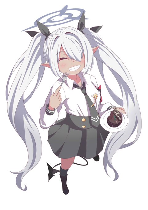 前から食べたがってたトリニティの名店のケーキだよ。#ブルアカ 