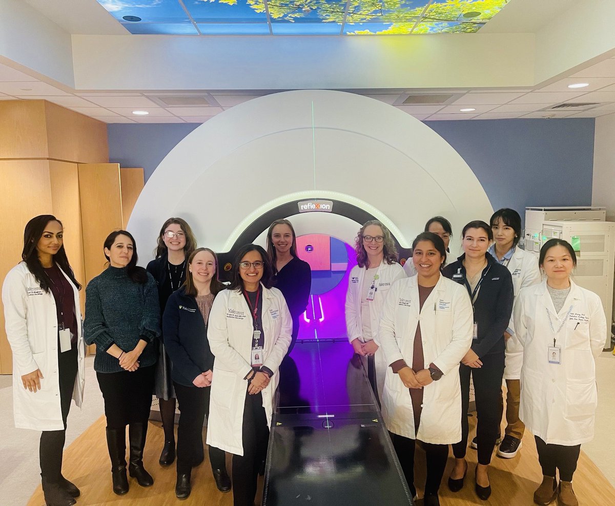 On Tuesdays, even our linacs wear pink! In honor of Marie Curie for being a pioneer in our field, we celebrate #WeWhoCurie day to acknowledge those who continue to follow in her footsteps! @S_W_R_O @ASTRO_org @ARRO_org @reflexionmed @YaleCancer #radonc